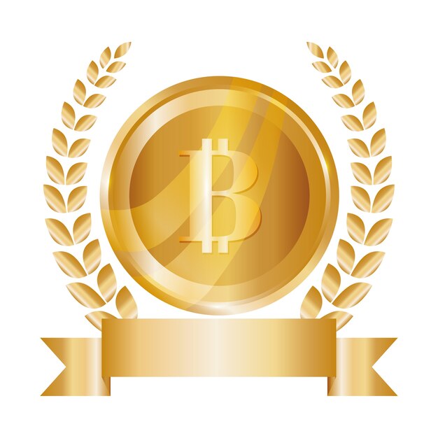 diseño de la moneda de bitcoin