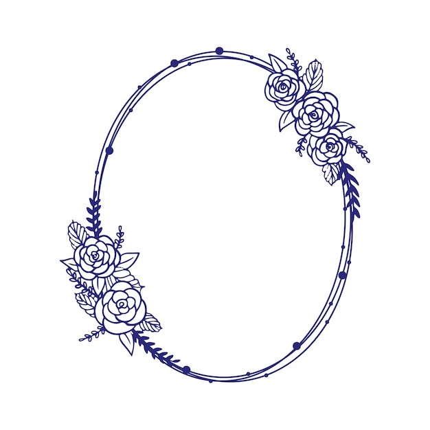 Diseño de monograma de la cresta de bodas de época