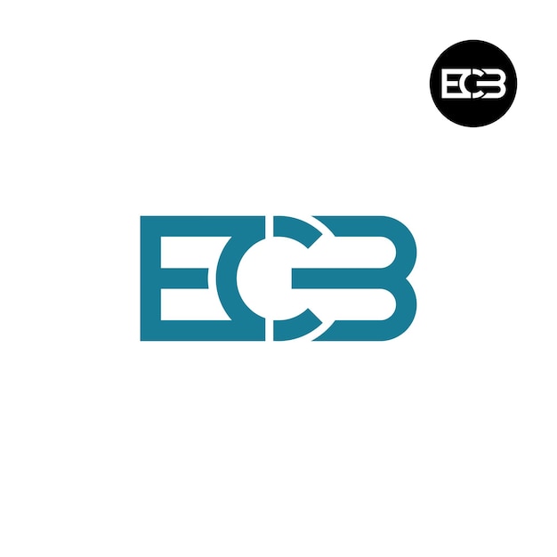 Diseño del monograma de la letra del logotipo del BCE