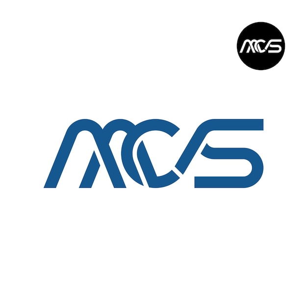 Diseño del monograma de las letras del logotipo de AACS