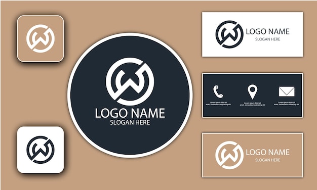 Diseño de monograma de logotipo