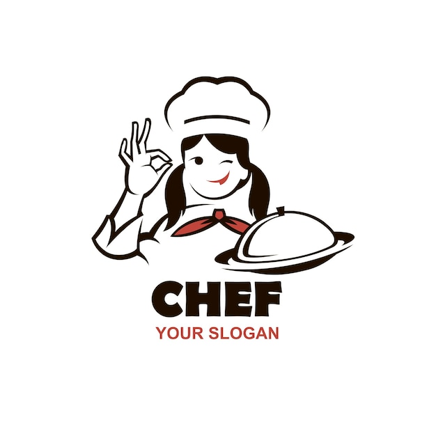 Vector diseño de mujer chef