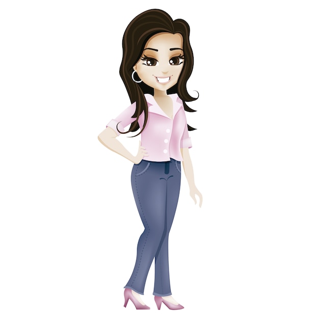 Diseño de mujer elegante