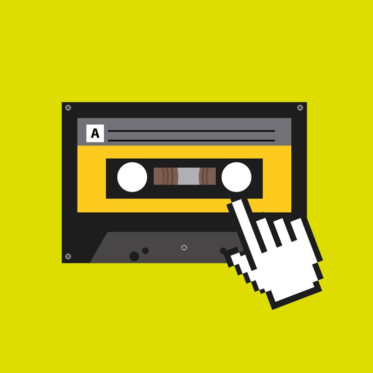 Vector diseño de música móvil