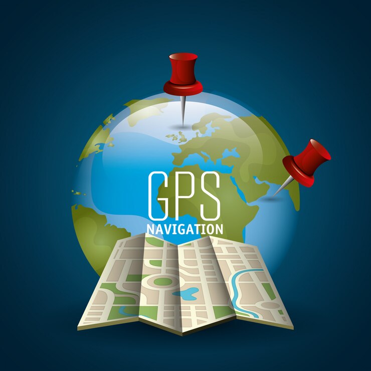 Vector diseño de navegación gps