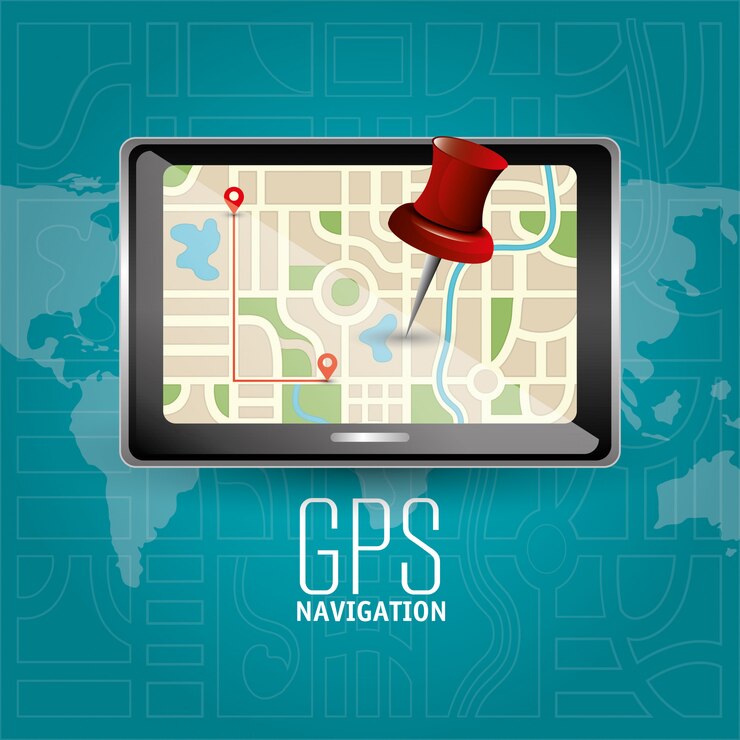 Vector diseño de navegación gps