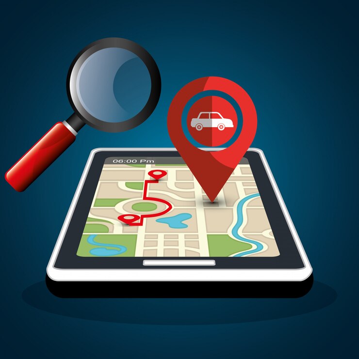 Vector diseño de navegación gps