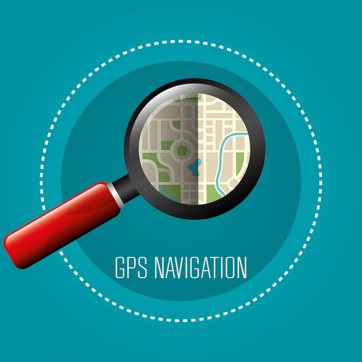 Vector diseño de navegación gps