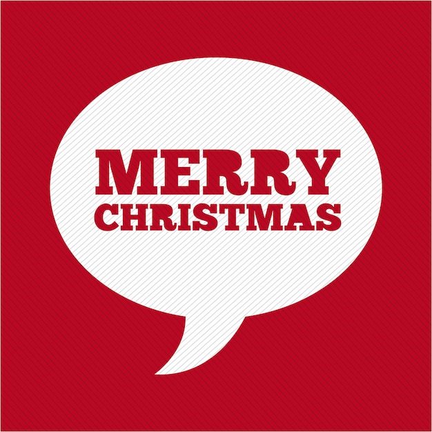 Diseño de Navidad sobre fondo rojo ilustración vectorial