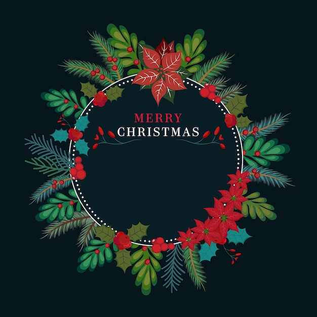 Diseño navideño decorado Ilustración vectorial