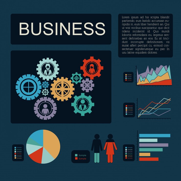 Vector diseño de negocios