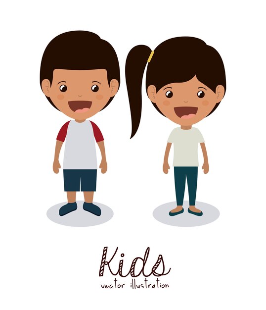 diseño de niños felices