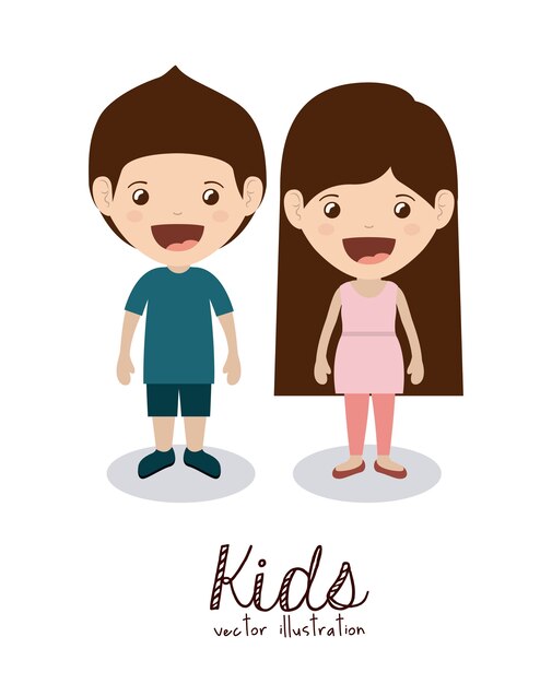 diseño de niños felices