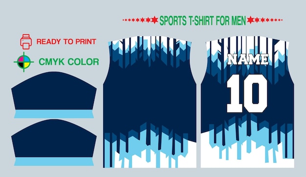 Diseño de nueva camiseta de cricket de fútbol vectorial para el archivo de impresión de cmyk