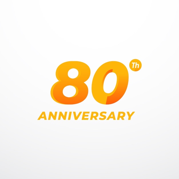 Diseño del número de aniversario Colección moderna