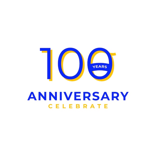 Diseño de números de aniversario para celebrar el saludo