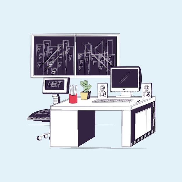 Diseño de oficina creativa