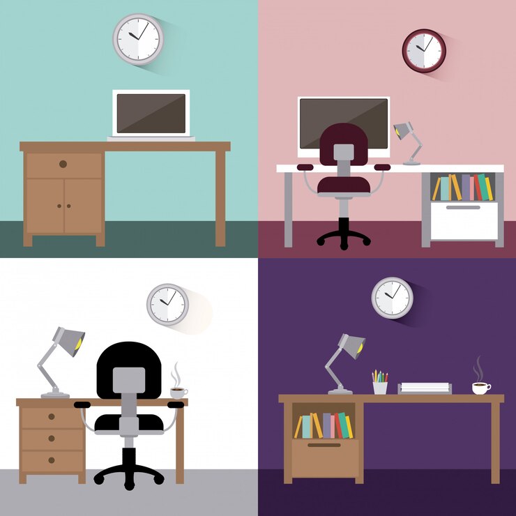 Vector diseño de oficina