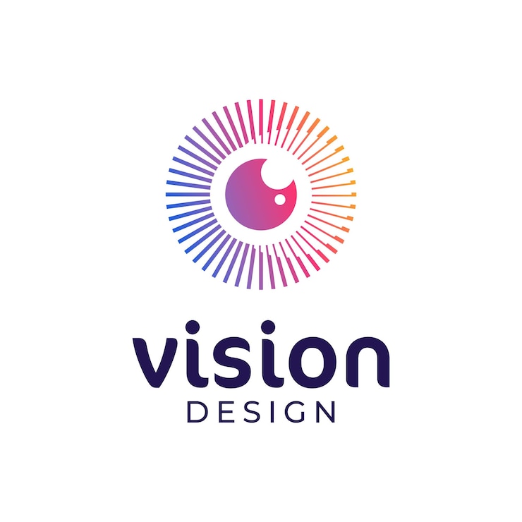 Vector diseño de ojos plantilla de visión concepto de logotipo ilustración de stock