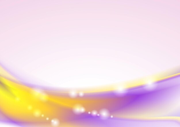 Diseño de olas brillantes y coloridas
