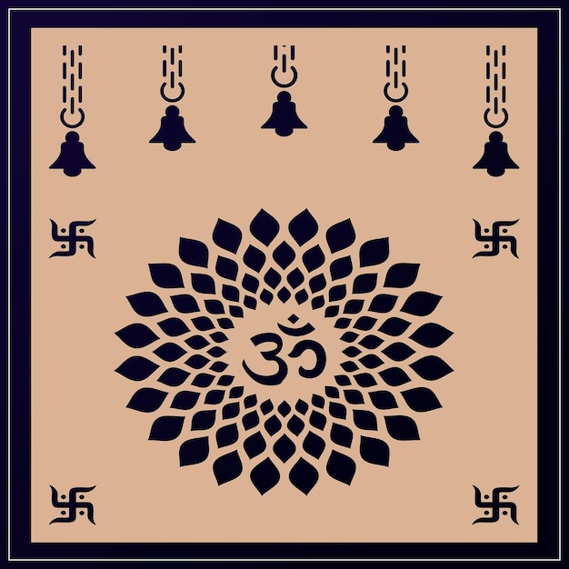 Diseño Om Jali utilizado para templos Mandir Om acrílico jali corian jali y mdf jali