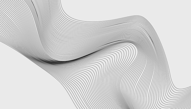 Diseño de ondas inspirado en la topografía con patrón de contorno de flujo entrelazado