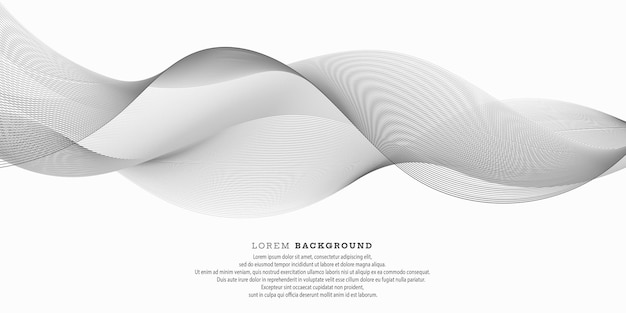diseño ondulado abstracto en blanco y negro