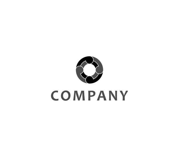 Diseño óptico del logotipo de la letra O