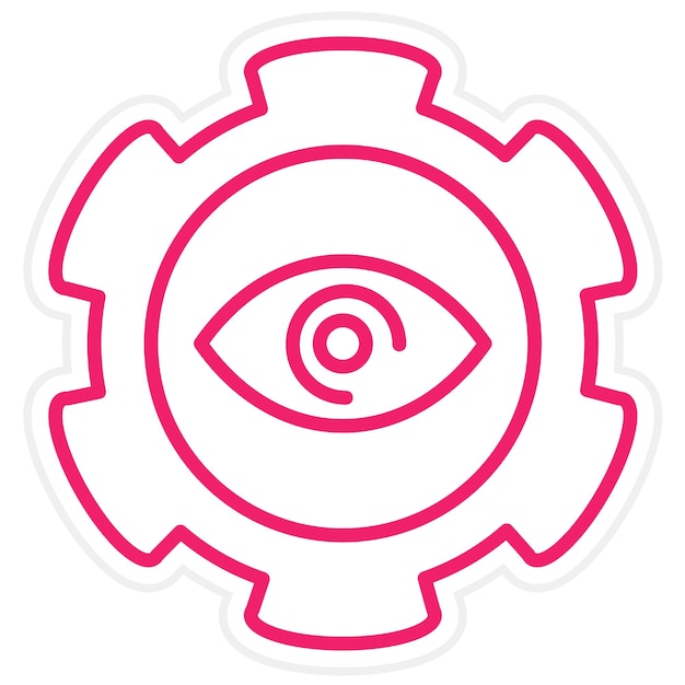 Diseño de optometría vectorial Práctica Estilo del icono