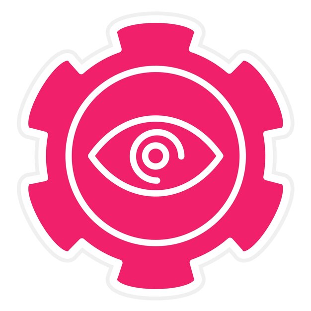 Diseño de optometría vectorial Práctica Estilo del icono