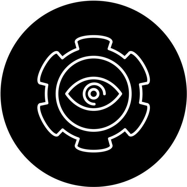 Diseño de optometría vectorial Práctica Estilo del icono