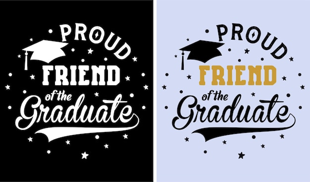 Diseño orgulloso de la camiseta de la graduación Nuevas camisetas de la graduación Diseño divertido del vector de la camiseta de la graduación