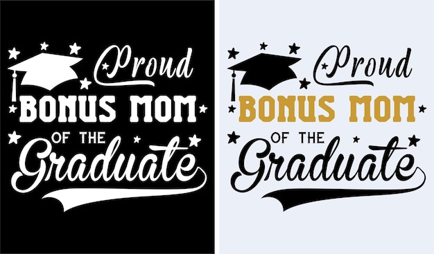 Diseño orgulloso de la camiseta de la graduación Nuevas camisetas de la graduación Diseño divertido del vector de la camiseta de la graduación