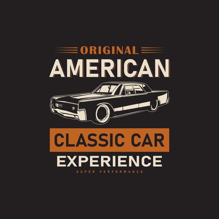 Diseño original de camiseta vectorial de automóviles clásicos de American Muscle