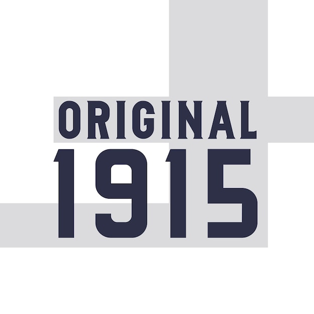 El diseño original de las citas de cumpleaños para 1915