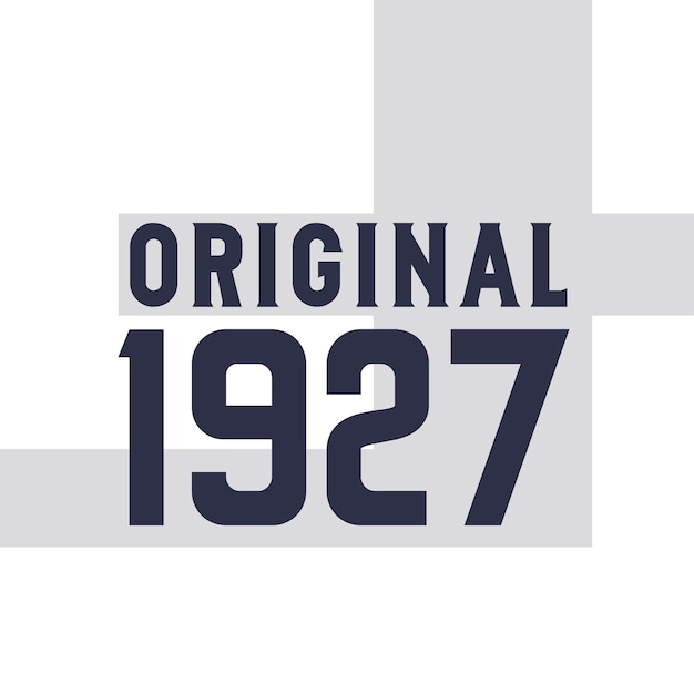 Diseño original de citas de cumpleaños para 1927