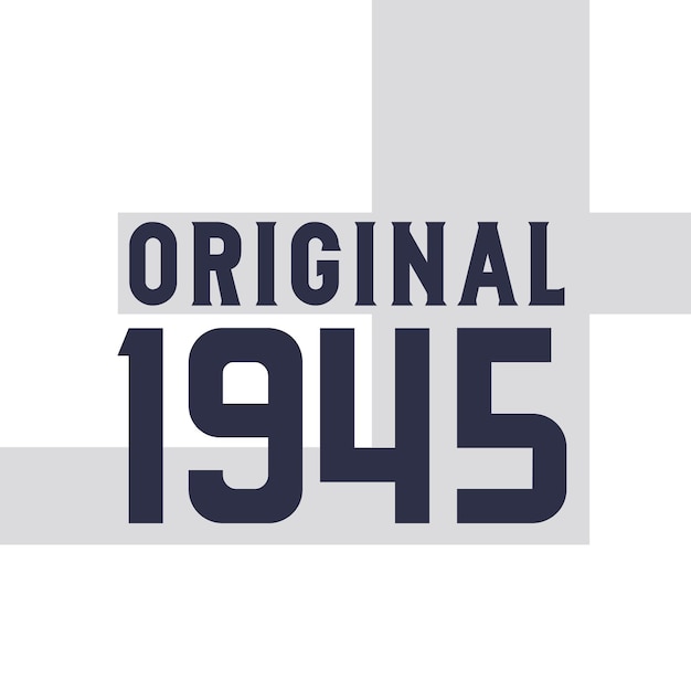 Diseño original de citas de cumpleaños para 1945