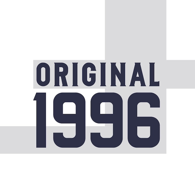 Diseño original de citas de cumpleaños para 1996