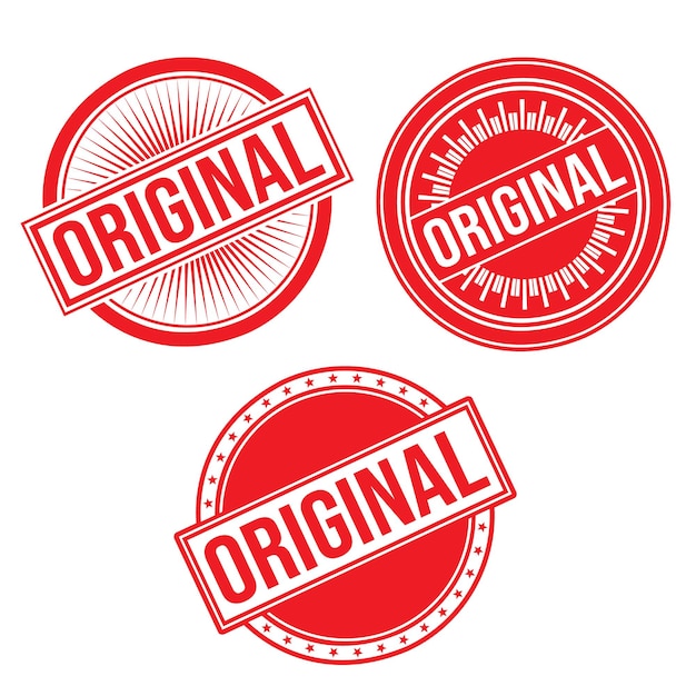 Diseño original del sello de goma Vector