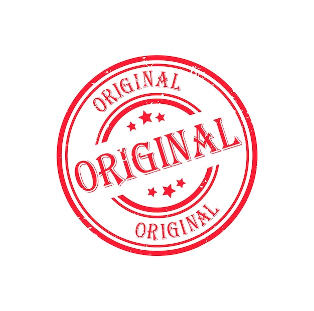 Diseño original del sello de goma