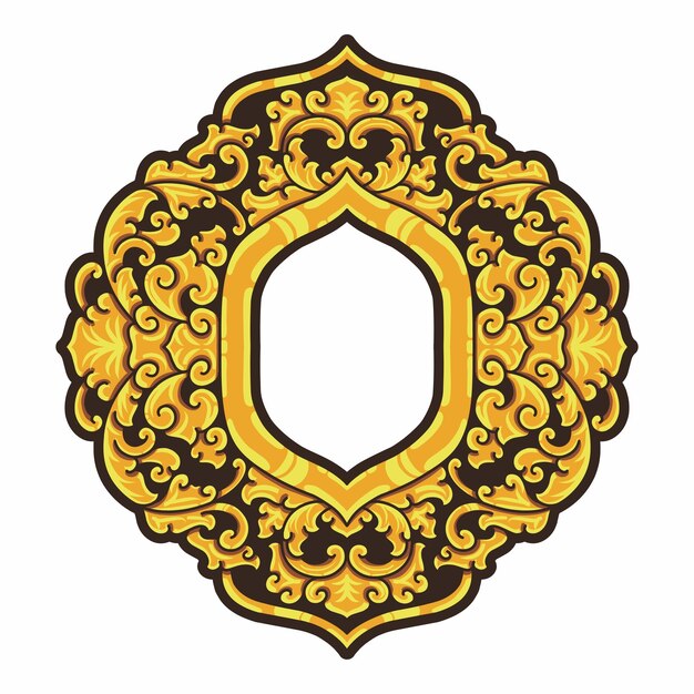 Diseño ornamental aislado Elementos ornamentales para sus diseños Colores negro y dorado