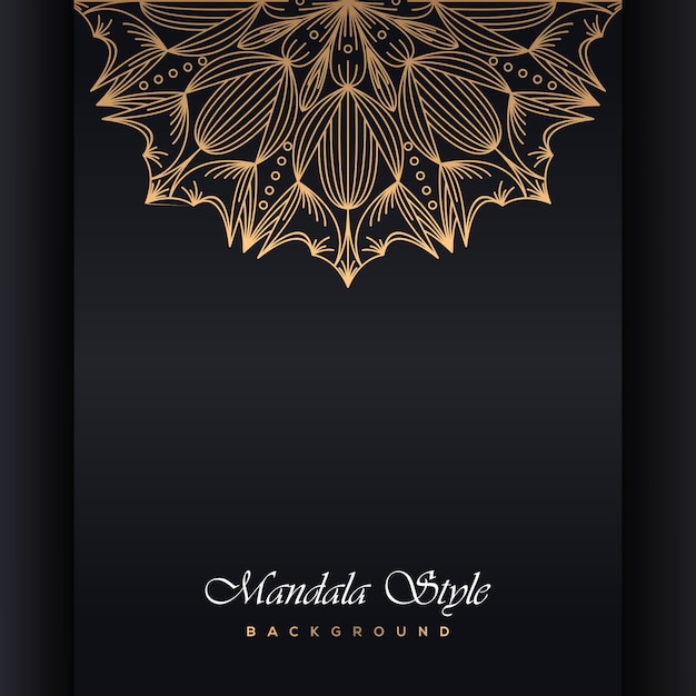 Diseño ornamental de mandala de lucurio