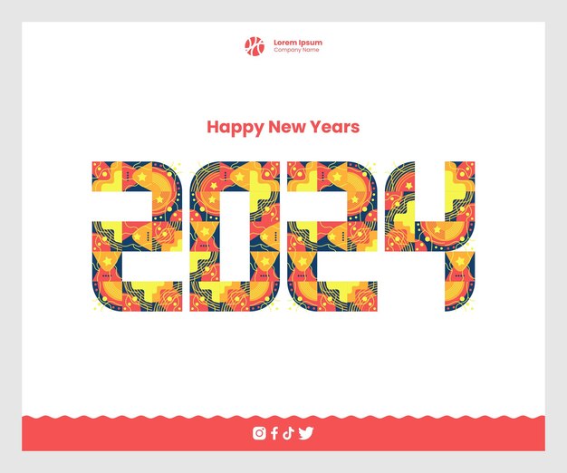 Diseño de la página de Años Nuevos