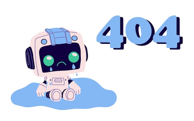 Diseño de la página de error 404 Problema del sitio web falla acceso al sitio web denegado concepto Página web no disponible