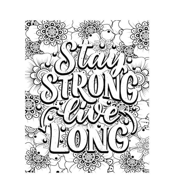 Diseño de páginas para colorear con citas motivacionales. Diseño de páginas de libros para colorear con palabras inspiradoras.