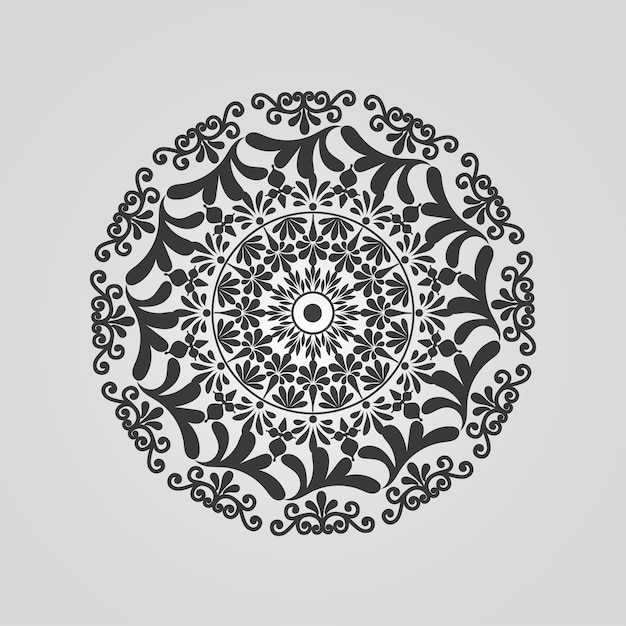 Diseño de páginas de mandala dorada floral Vector de ilustración premium