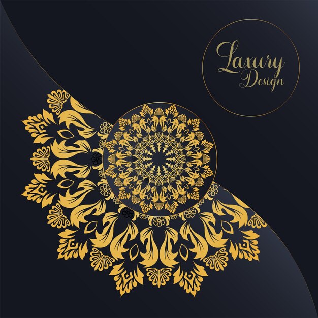 Diseño de páginas de Mandala Floral Vector de Ilustración Premium