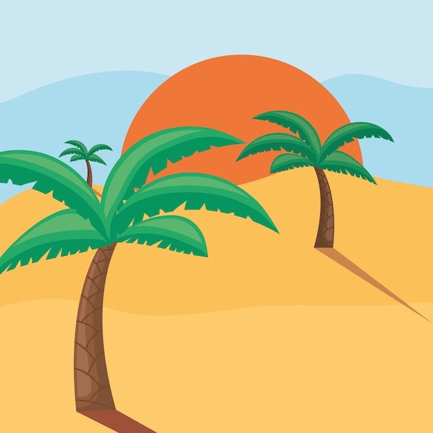 diseño de paisaje de playa