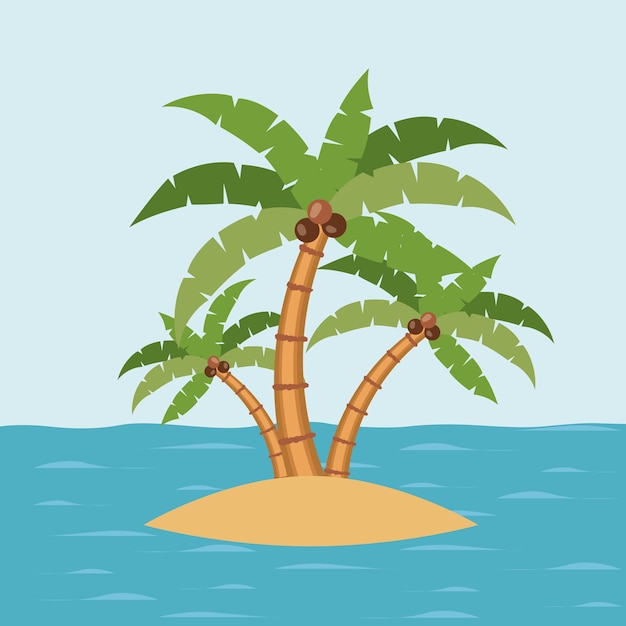 Diseño de paisaje tropical de verano