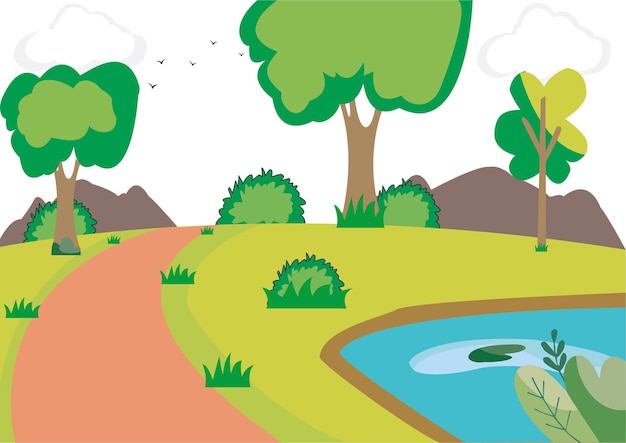 Diseño de paisajes vectoriales